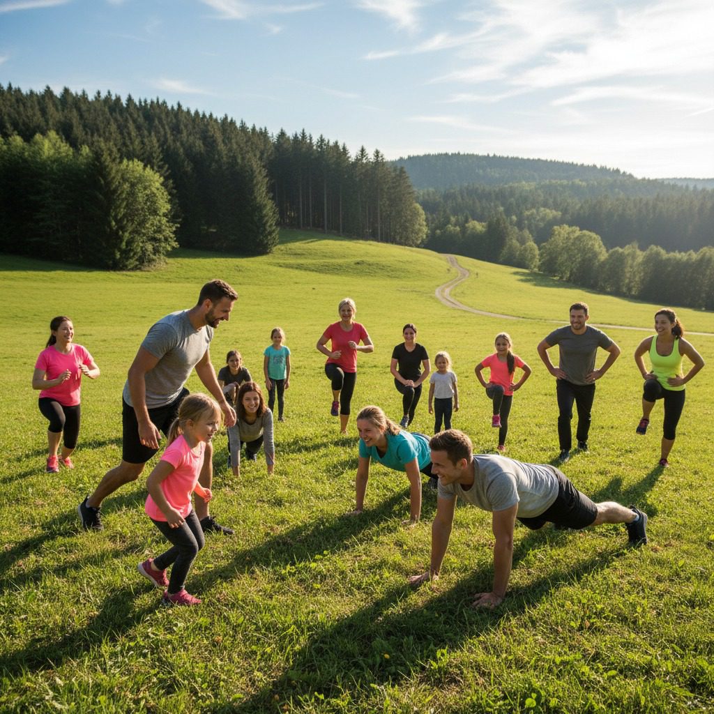 Starte dein Personal Training in Düsseldorf mit RheinFit Family. Effektives Outdoor Fitness Coaching für mehr Energie, Stärke und Motivation. Trainiere individuell oder in der Gruppe und erreiche deine Fitnessziele Schritt für Schritt.